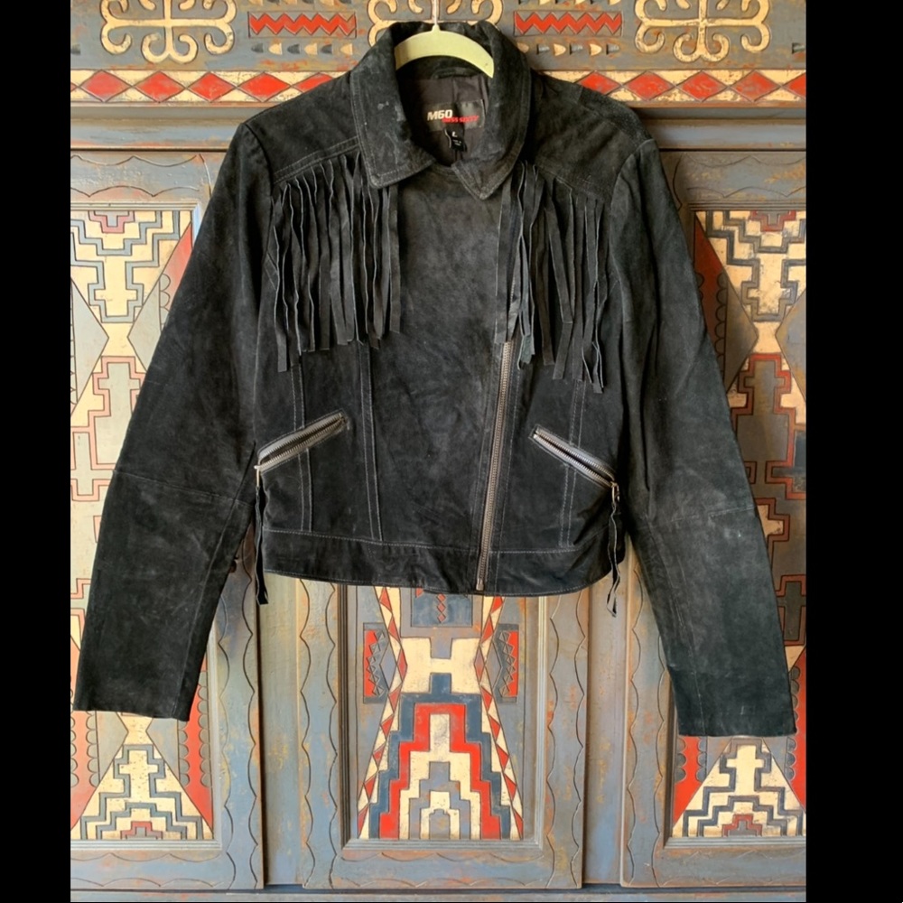 Distressed Miss Sixty Leather Jacket.